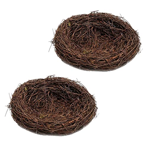2 Stück 20 cm handgefertigte Rebe Vogelnest Haus Natur Handwerk Urlaub Dekoration für Haus Garten Bars Cafés von sporful