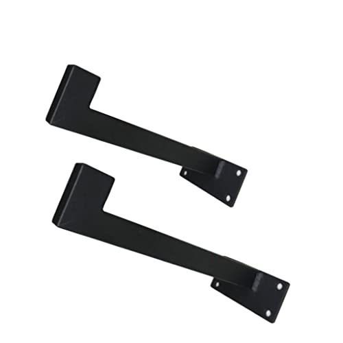 2 Stück 20 & 30 cm Wandmontierte Eisenhalterung Industrielle Gerüstbrett-Regalhalterungen für schwebende Regale von sporful