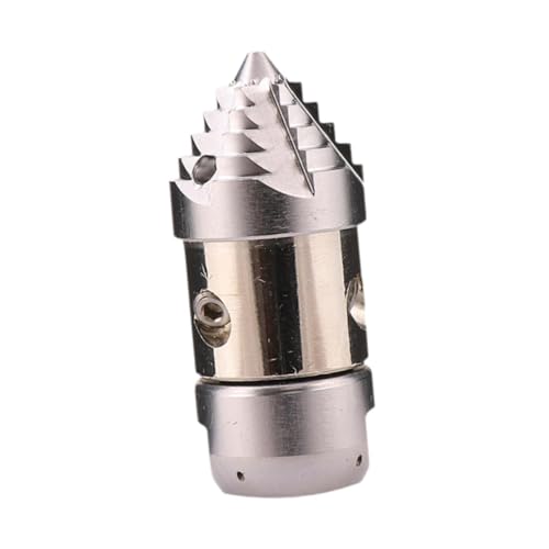 Abwasserstrahldüse, 3/8 Zoll, Edelstahl, Hochdruck-Reinigungsdüse mit 3 seitlichen 4 hinteren Löchern für Abflussrohrreinigung, 40 l Abwasserstrahldüse, 3/8 Zoll, Edelstahl, Hochdruck-Reinigungsdüse mit 3 seitlichen 4 hinteren Löchern für Abflussrohrreinigung, 40 l von sporful