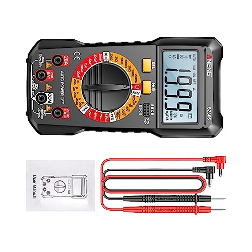 Digital-Multimeter Spannungsmesser Strommesser DC Strom Handheld Ncv, Widerstand Hintergrundbeleuchtung Bildschirm Elektriker Werkzeug Multi Tester- Ein Digital-Multimeter Spannungsmesser Strommesser DC Strom Handheld Ncv, Widerstand Hintergrundbeleuchtung Bildschirm Elektriker Werkzeug Multi Tester- Ein von sporful