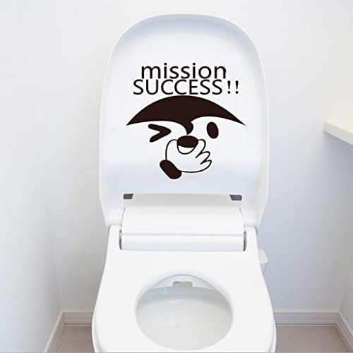 Lustiger Closestool Aufkleber Selbstklebend PVC Aufkleber WC Badezimmer Dekor Cartoon Aufkleber 10,6 Zoll von sporful