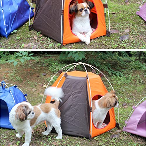 Outdoor-Haustierzelt, tragbar, für Hunde und Katzen, faltbar, Campingzelt für Haustiere, langlebig, leicht zu tragen und zu reinigen von sporful