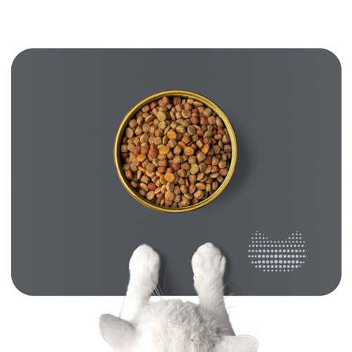 Sporful Hundefuttermatte für Futter und Wasser - rutschfeste wasserdichte Haustier-Futtermatte für Hunde & Katzen, super saugfähiges Tischset für Näpfe, auslaufsichere Haustierfutterschale für von sporful