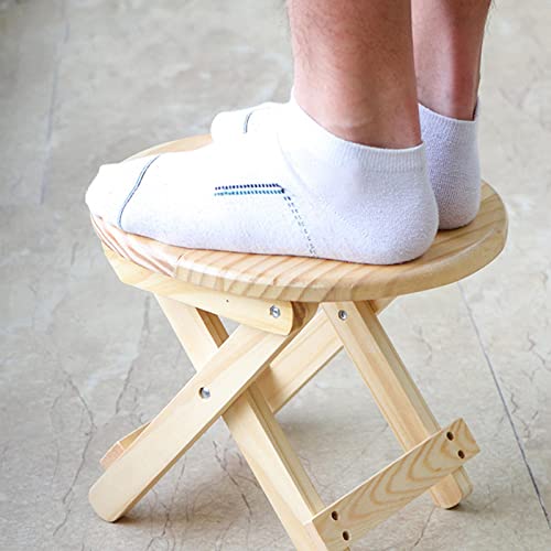 Tragbarer Holz-Klapphocker für Camping, Angeln, Picknick, Garten, Wohnzimmer, platzsparendes Design von sporful