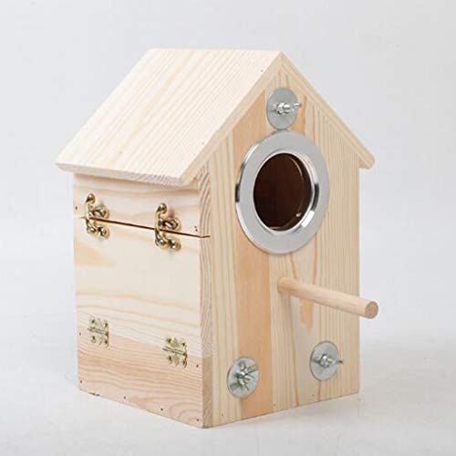 Vogelnest aus Holz Brutkasten Käfig für Lovebirds Nymphensittiche Wellensittiche Papagei Kleinvögel Nisthaus von sporful