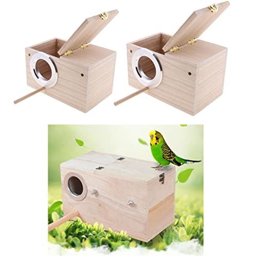 Wildvogel-Nistkasten aus Holz, 2 Stück von sporful