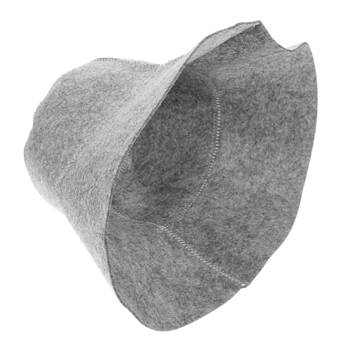sporful Bequemer Saunahut aus Filz | Verdickte Saugfähige Badekappe für Damen & Herren | Dunkelgrau | Schützt vor Überhitzung von sporful