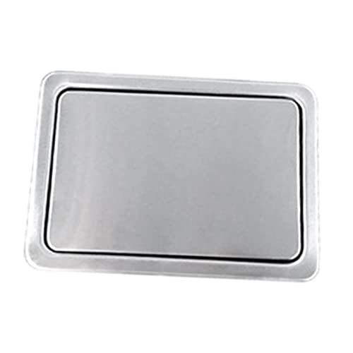 sporful Edelstahl Einbau Müllabdeckung mit Schwingklappe – Platzsparende Mülllösung für Küche & Badezimmer 23cm x 16,4cm von sporful