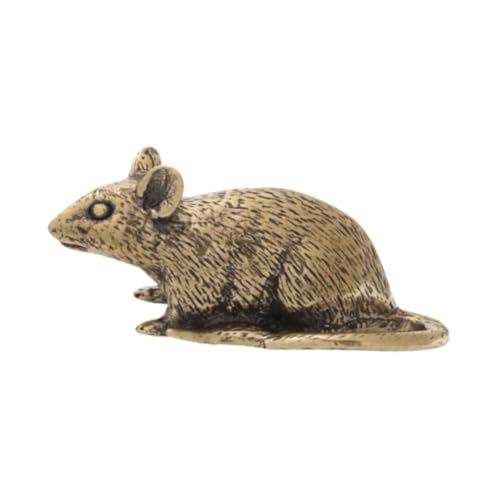 sporful Messing-Maus-Figur, Miniatur-Ratten-Skulptur, Schreibtisch-Ornament, Reichtumsfigur, Tier-Sammelstück für Büro, Regal, Dekoration sporful Messing-Maus-Figur, Miniatur-Ratten-Skulptur, Schreibtisch-Ornament, Reichtumsfigur, Tier-Sammelstück für Büro, Regal, Dekoration von sporful