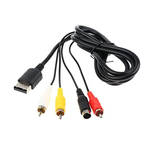 sporful Premium Audio Visual Cable for Gaming Consoles - 1.8 m Composite RCA Adapter for DC 128 - Enhanced Gaming Experience von sporful