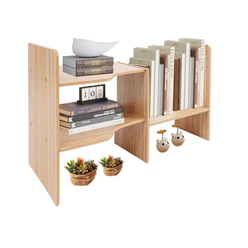 spuwlqot Schreibtisch-Organizer, Schreibtisch-Organizer, Eckregal, 60 x 22 x 35 cm, Tannenholz, gelb von spuwlqot