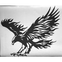Ein Falke Adler Angriff Wand Kunst Aufkleber Auto Van Bonnet Vinyl Seite Haube Grafik Fenster Tür Zeichen Wohnmobil Campervan von srdecalsdesign