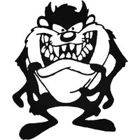Taz Monster Sticker Aufkleber Wand Kunst Vinyl Grafik Fenster Tür Körper Panel Van Dekor Zeichen Wohnmobil Camper Campervan Vw von srdecalsdesign