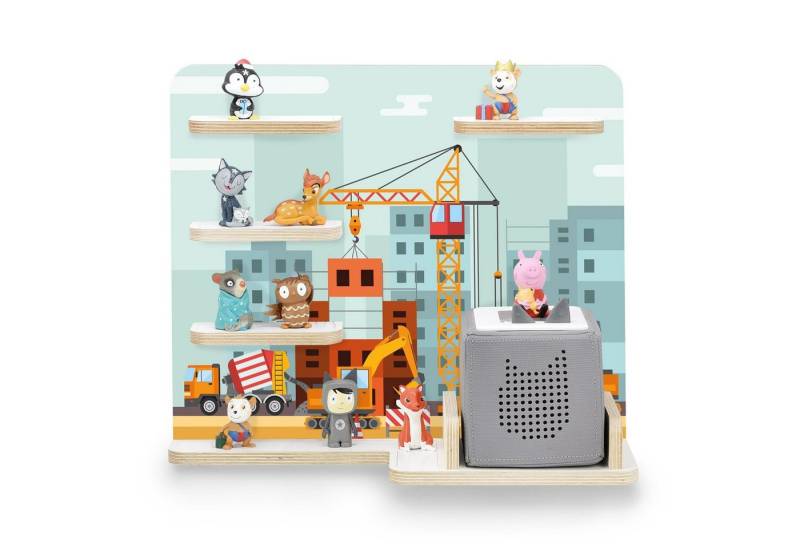stadtecken Kinderregal mit schmalen Boden - geeignet für die Toniebox und Tonies, Bunte, verspielte Aufbewahrung für 35 Figuren, ideal fürs Kinderzimmer stadtecken Kinderregal mit schmalen Boden - geeignet für die Toniebox und Tonies, Bunte, verspielte Aufbewahrung für 35 Figuren, ideal fürs Kinderzimmer von stadtecken