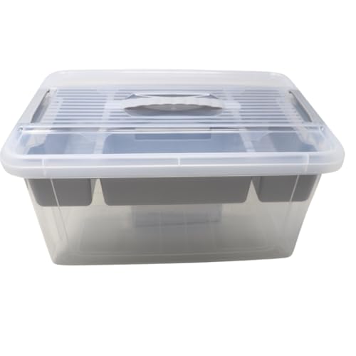 Aufbewahrungsbox mit Verschluss-Deckel - 16 Liter - STORMAX (ORGANIZER) - (02 1312) von stahl-design-tebart