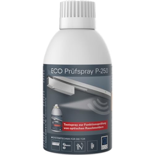 ECO-Schulte ECO Prüfspray P-250 Testspray zur Funktionsprüfung (Simulation der Raucherkennung) der Rauchmelder/-schalter. 250 ml, Türschließer - 1,6x0,8x0,8cm von stahl-design-tebart