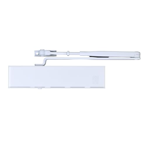 TS 50 (EN 2-6) Türschließer neu mit SGS RAL 9016 ECO weiß und mit Scherengestänge und Montageplatte; EN 1154; Türbreite maximal: 1.400 mm von stahl-design-tebart