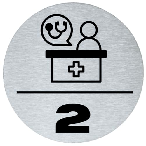 stahl-design-tebart Hinweisschild Piktogramm rund 7,5 cm Edelstahl selbstklebend 3M Klebefläche graviert Edeloptik elegante Beschilderung Sprechzimmer 2-7,5x7,5x0,1cm stahl-design-tebart Hinweisschild Piktogramm rund 7,5 cm Edelstahl selbstklebend 3M Klebefläche graviert Edeloptik elegante Beschilderung Sprechzimmer 2-7,5x7,5x0,1cm von stahl-design-tebart