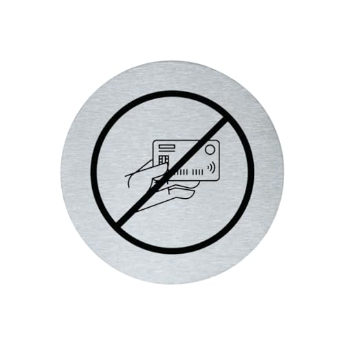 stahl-design-tebart Hinweisschild Piktogramm rund 7,5 cm Edelstahl selbstklebend 3M Klebefläche graviert Edeloptik elegante Beschilderung langlebig KEINE KARTENZAHLUNG MÖGLICH- 7,5x7,5x0,1cm stahl-design-tebart Hinweisschild Piktogramm rund 7,5 cm Edelstahl selbstklebend 3M Klebefläche graviert Edeloptik elegante Beschilderung langlebig KEINE KARTENZAHLUNG MÖGLICH- 7,5x7,5x0,1cm von stahl-design-tebart