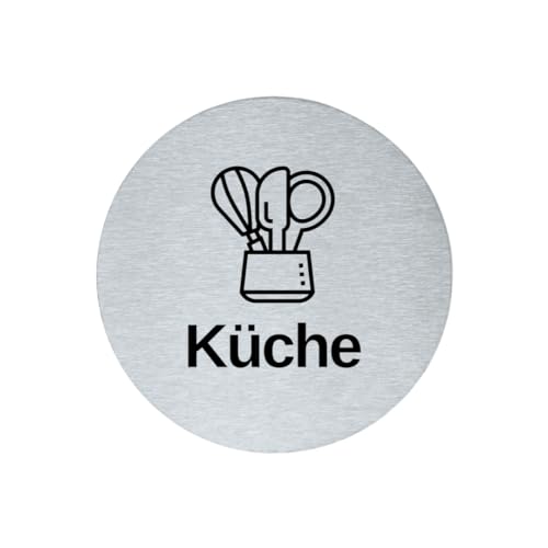 stahl-design-tebart Hinweisschild Piktogramm rund 7,5 cm Edelstahl selbstklebend 3M Klebefläche graviert Edeloptik elegante Beschilderung langlebig KÜCHE- 7,5x7,5x0,1cm stahl-design-tebart Hinweisschild Piktogramm rund 7,5 cm Edelstahl selbstklebend 3M Klebefläche graviert Edeloptik elegante Beschilderung langlebig KÜCHE- 7,5x7,5x0,1cm von stahl-design-tebart