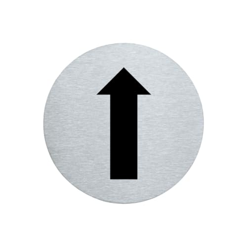 stahl-design-tebart Hinweisschild Piktogramm rund 7,5 cm Edelstahl selbstklebend 3M Klebefläche graviert Edeloptik elegante Beschilderung langlebig PFEIL OBEN/UNTEN- 7,5x7,5x0,1cm stahl-design-tebart Hinweisschild Piktogramm rund 7,5 cm Edelstahl selbstklebend 3M Klebefläche graviert Edeloptik elegante Beschilderung langlebig PFEIL OBEN/UNTEN- 7,5x7,5x0,1cm von stahl-design-tebart