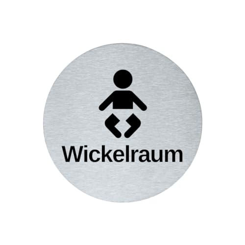 stahl-design-tebart Hinweisschild Piktogramm rund 7,5 cm Edelstahl selbstklebend 3M Klebefläche graviert Edeloptik elegante Beschilderung langlebig WICKELRAUM- 7,5x7,5x0,1cm stahl-design-tebart Hinweisschild Piktogramm rund 7,5 cm Edelstahl selbstklebend 3M Klebefläche graviert Edeloptik elegante Beschilderung langlebig WICKELRAUM- 7,5x7,5x0,1cm von stahl-design-tebart
