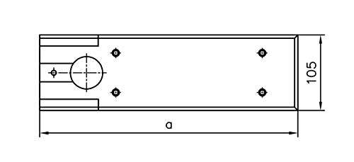 Deckplatte dormakaba für BTS 75 V, BTS 80, BTS 80 F, BTS 80 EMB, mit Zubehör A 308 mm für BTS 75 V von stahl-design.shop