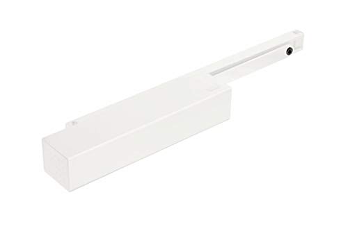 Türschlißer Geze Türschließer TS5000 L, in Weiß RAL 9016 Komplettpaket inkl. Montageplatte und Gleitschiene von stahl-design.shop