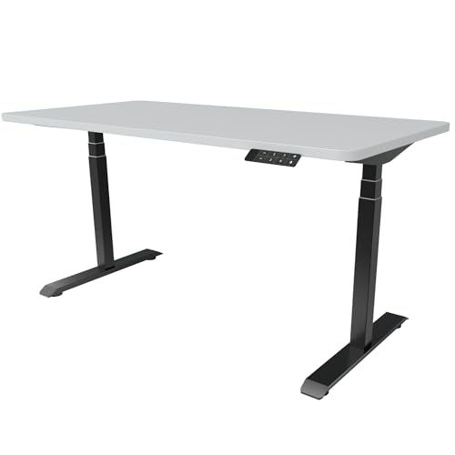 standup.Today Höhenverstellbarer Schreibtisch Business Edition (140 x 70 cm) – Elektrisch verstellbar mit Dual-Motor – Ergonomisch & Stabil – Schreibtische Set mit Tischplatte und Keypad von standup