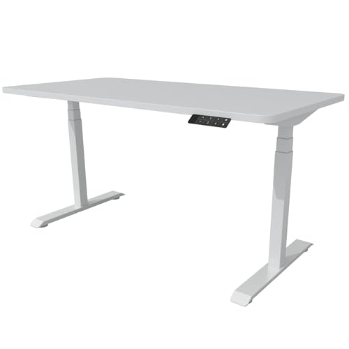 standup.Today Höhenverstellbarer Schreibtisch Business Edition (140 x 70 cm) – Elektrisch verstellbar mit Dual-Motor – Ergonomisch & Stabil – Schreibtische Set mit Tischplatte und Keypad von standup