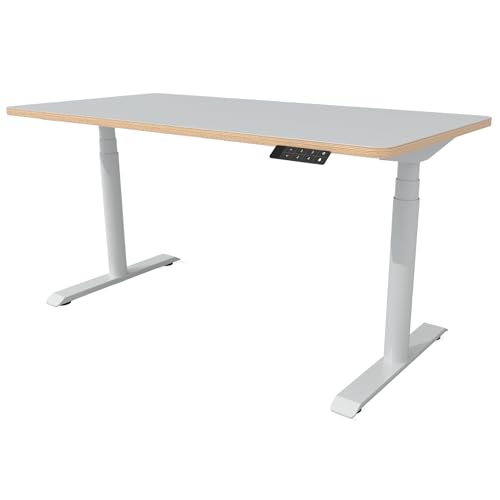 standup.Today Höhenverstellbarer Schreibtisch Design Edition (160 x 80 cm) – Elektrisch verstellbar mit Dual-Motor – Ergonomisch & Stabil – Schreibtische Set mit Tischplatte und Keypad von standup
