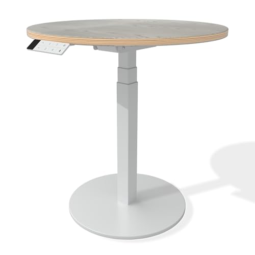 standup.Today Höhenverstellbarer Schreibtisch einbeinig Special Edition (60 x 60 cm) – Elektrisch verstellbar – Ergonomisch & stabil – Tisch höhenverstellbar mit Tischplatte und Keypad von standup