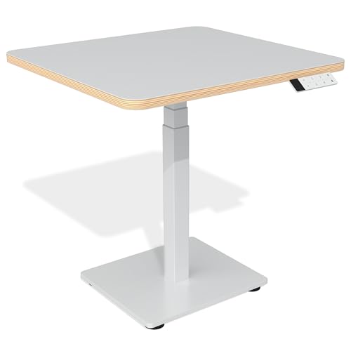 standup.Today Höhenverstellbarer Schreibtisch einbeinig Special Edition (80 x 60 cm) – Elektrisch verstellbar – Ergonomisch & stabil – Tisch höhenverstellbar mit Tischplatte und Keypad von standup