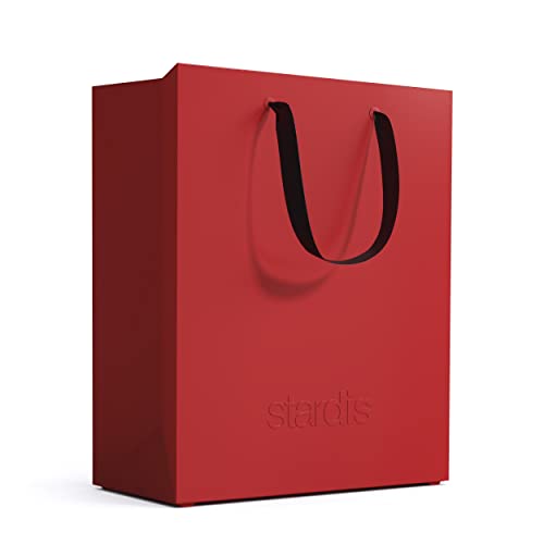 stardis binbox Design Papierkorb eckig stylischer Papiereimer mit Tragegriffen für Büro Office Kunststoff Mülleimer Abfalleimer Müllkorb rot von stardis