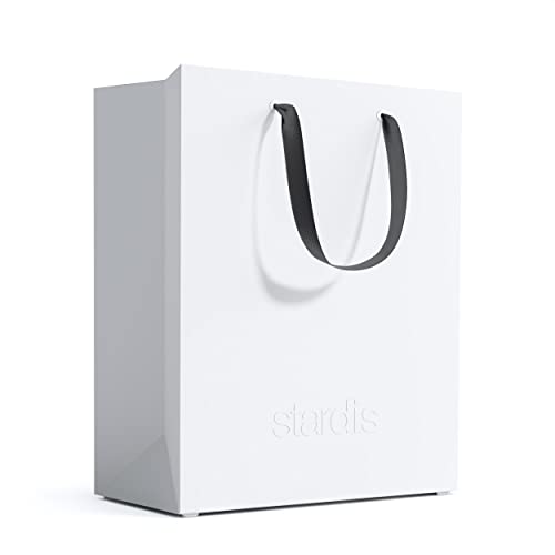 stardis binbox Design Papierkorb eckig stylischer Papiereimer mit Tragegriffen für Büro Office Kunststoff Mülleimer Abfalleimer Müllkorb (weiß) von stardis