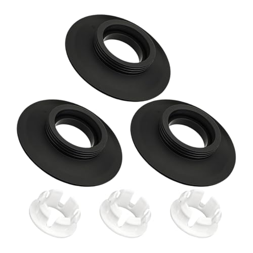 3 Stück Spülventildichtung, kompatibel mit idealen Standard-WC-Spülkasten, Ancable Ersatz-Spülventildichtung und Clip, Ersatz für SV01967 (schwarz) von starfa lab