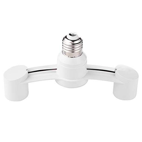 Starnearby Lampensockel Adapter Konverter-Lampenfassung Adapter E27 Splitter 2 Köpfe Lampensockel Konverter Light Holder (E27-2E27) von starnearby