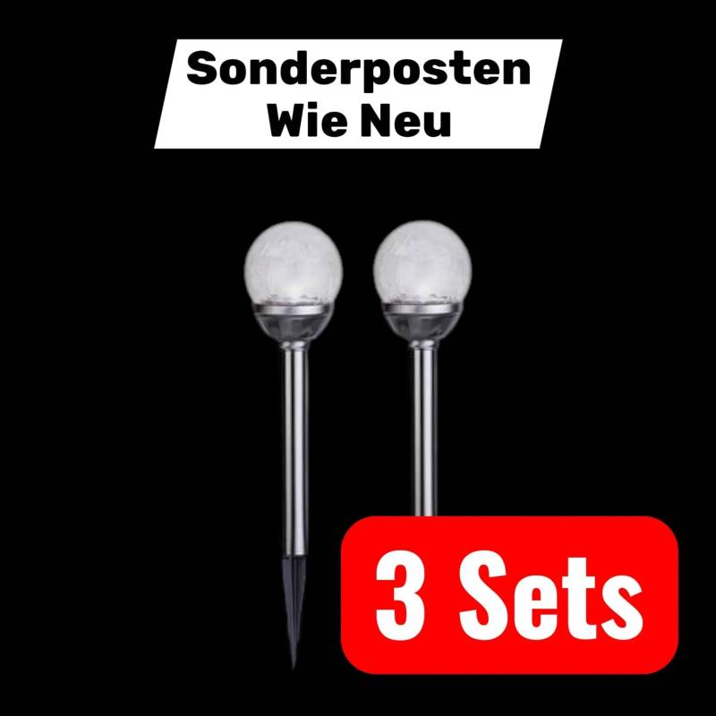 B-Ware Star Trading Led Solarstäbe Gartenbeleuchtung Wegbeleuchtung Mit Kugeln 3 Sets B-Ware Star Trading Led Solarstäbe Gartenbeleuchtung Wegbeleuchtung Mit Kugeln 3 Sets von startrading