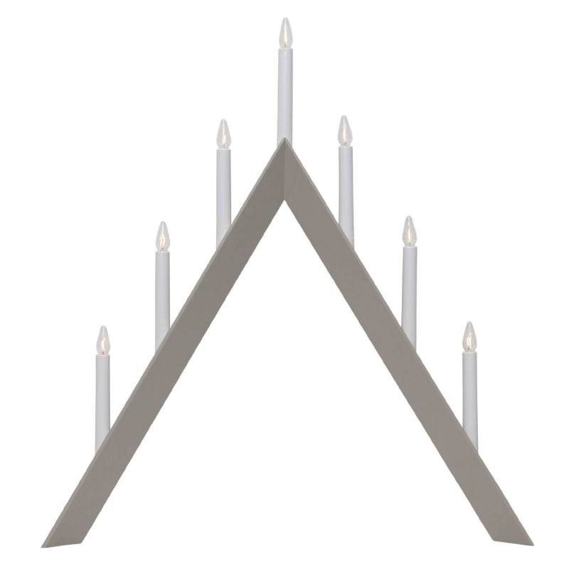 Startrading Kerzenleuchter Arrow Spitz 7 Flammig Grau Lampe Kerzenständer Licht B-Ware von startrading