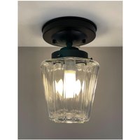 Mid Century Style Porch Deckenleuchte - Vintage Glasschirm Fertig Zum Aufhängen von stcroixlighting