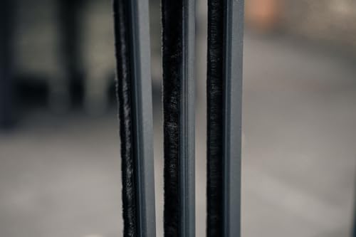 Winddichtprofile Set (250cm) Bürstendichtung für Glasschiebewände, Zugluft Stopper, Abdichtungsprofile in 8 & 10 mm Stärke… (3, 8mm, Grau) von steda
