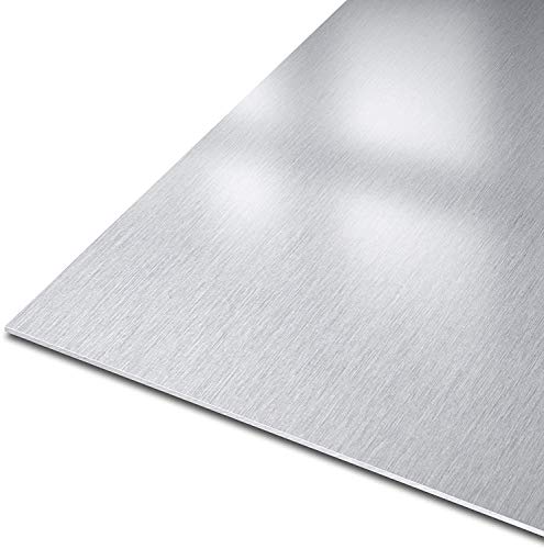 Edelstahlblech Blech Zuschnitt - V2A geschliffen K240 50x50-100x100-300x300 (200 x 200 x 1,5 mm) von steelando