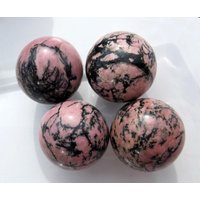 Kugel Rhodonit, Rhodonith, Ca. 30 Mm, Kristallkugel, Mineralien, Dekoration von steindepot