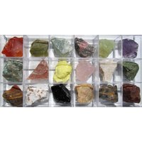 Mineralien Sammlung, 18 Minerale in Transparenter Sammelbox Mit Deckel Mineralien Sammlung, 18 Minerale in Transparenter Sammelbox Mit Deckel von steindepot