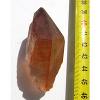 Quarz Mit Hämatit Lemurian Spitze Kristall Unbehandelt 68 G., 60 Mm von steindepot