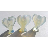 Schutzengel, Engel Aus Opalith, Opalglas, 37mm, Poliert von steindepot