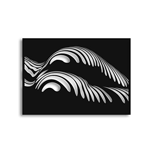 steland metallmanufaktur® Design | Wandbild Frauenkörper abstrakt | Stahl pulverbeschichtet | keine Schrauben sichtbar dank Magnethalterung (Womanbody2) von steland metallmanufaktur