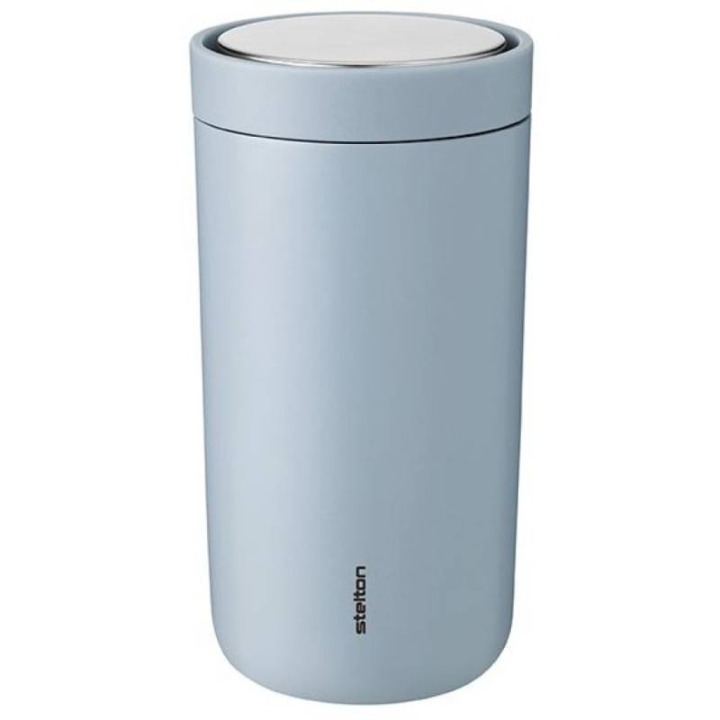 Stelton To Go Click Stahl 675 Thermobecher - cloud - 200 ml von stelton