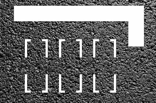 L-Linienschablone zur Parkmarkierung von stencilBOY