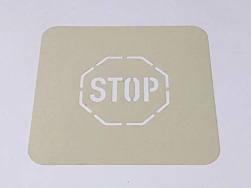 STOP Bodenmarkierungs-Schablone, Stopzeichen von stencilBOY